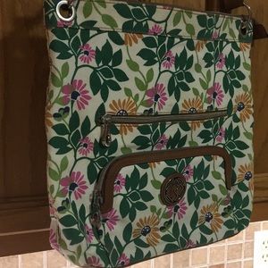Relic (by Fossil) canvas and leather floral purse